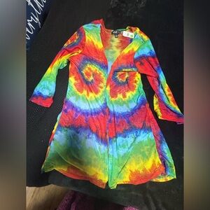 Love Multicolor Tie-Dye Top